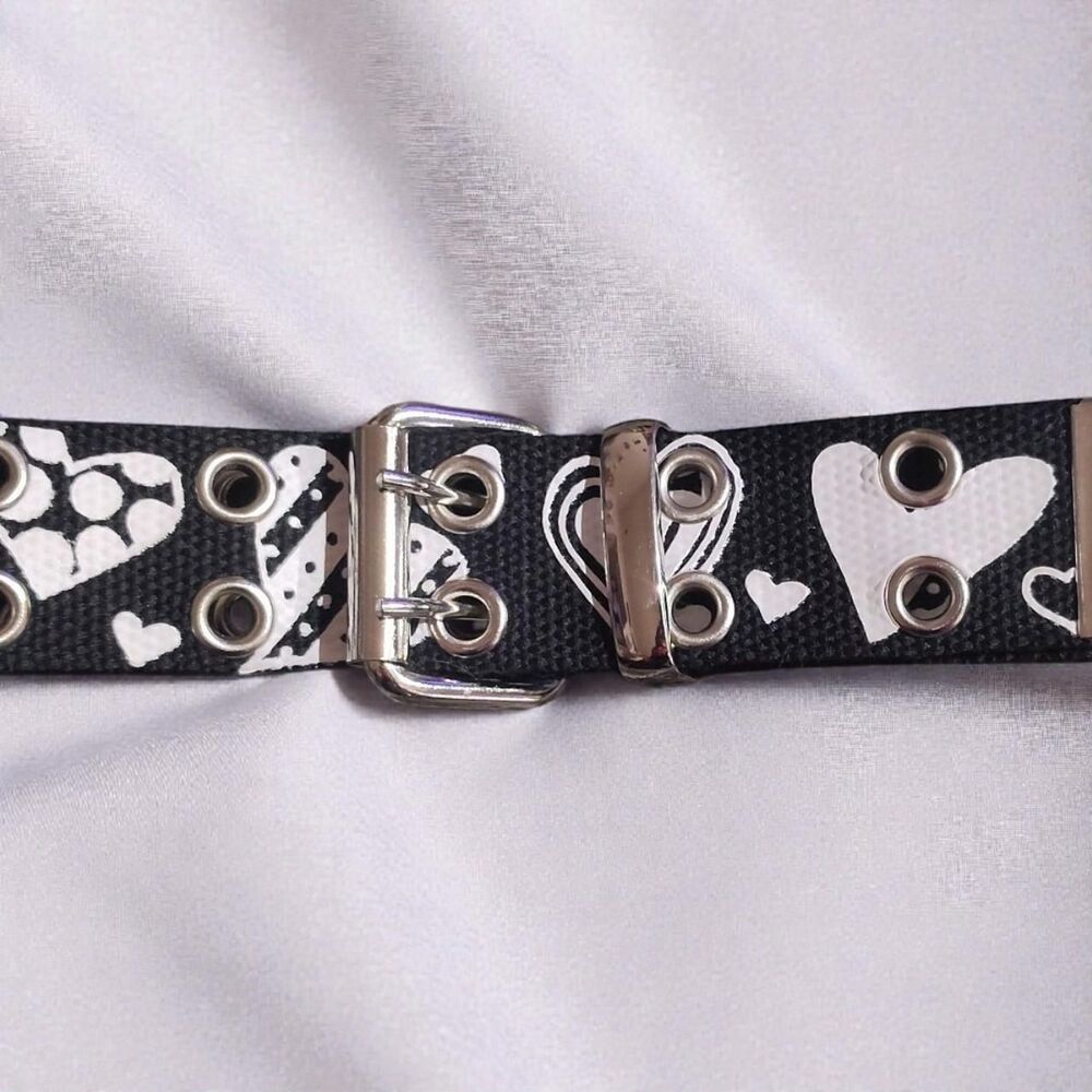 Unbranded Women's Black and Silver Belt